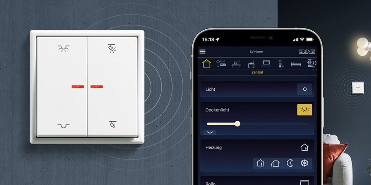 KNX RF Taster bei DAM Elektrotechnik GmbH & Co. KG in Bruchköbel